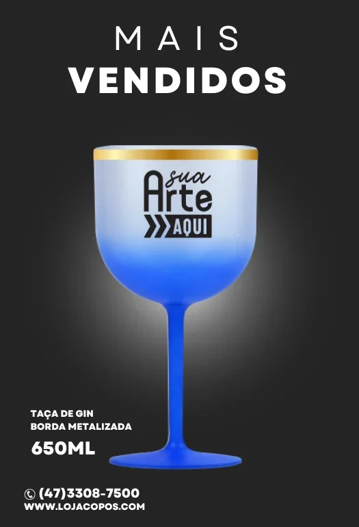 Ta&ccedil;a de Gin com Borda