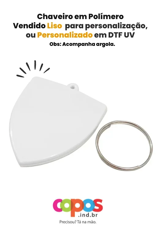 Chaveiro Personalizado Escudo